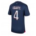 Paris Saint-Germain Manuel Ugarte #4 Voetbalkleding Thuisshirt 2023-24 Korte Mouwen